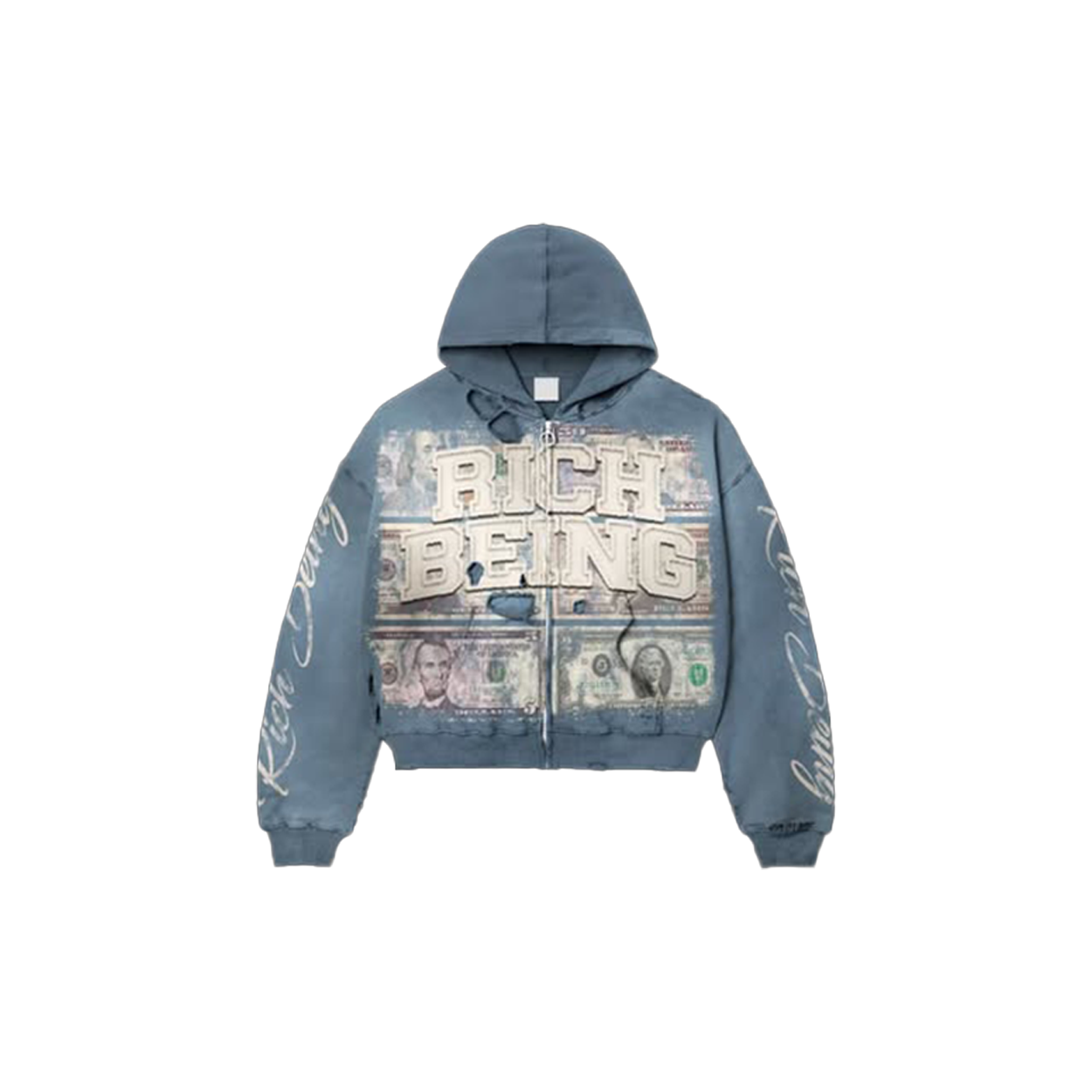OCEAN BLUE ZIP UP